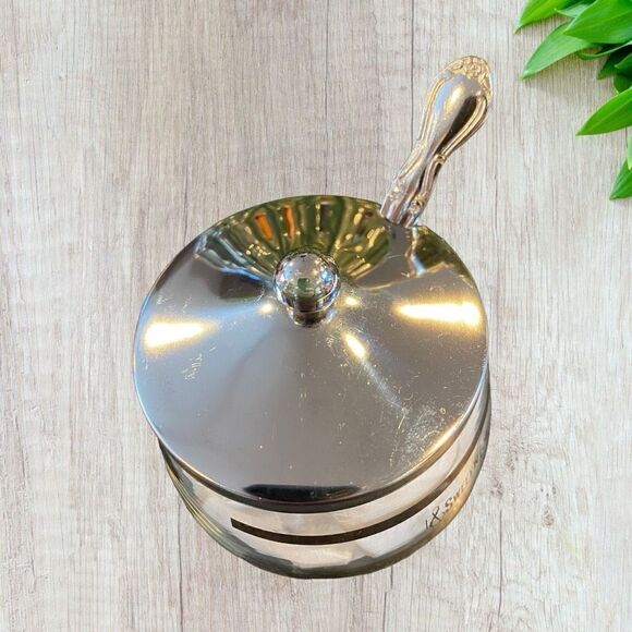 Vintage Sweet n Low Glass Chrome Retro Kitchen - Picture 8 of 10